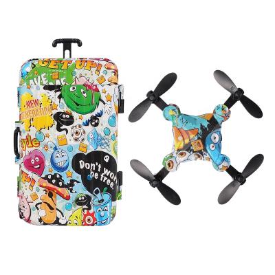 China 360 Degree Roll Foldable Drones Mini Suitcase Drone For Kids With HD Camera for sale