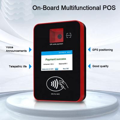 China Advertising Hardcover Reader NFC Bus Smart Card In Bus Mass Transit Android POS System And QR Validator 8G Reader for sale