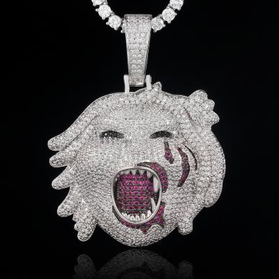 China KING YEE Hot Sale Men Fashion Hiphop Jewelry Pendant Iced Out Diamond Joker Pendant Clown Pendant for sale