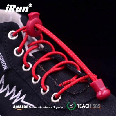 China Irun Shoe Lace Rainbow Lace Bobbin Round Reflective Shoe Laces With UPS Shipping To UK FBA for sale