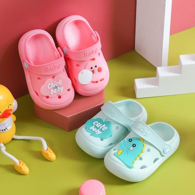 China Toddler Summer Beach Little Kids Waterproof Animal Slide Sandals Non-slip Water Shoes Boys Girls Pour Pool Slippers for sale