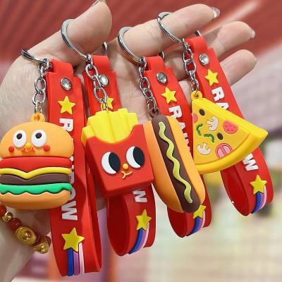 China 3D Soft PVC Plastic Rubber Keychains For Promotion Gift Styling Decoration Accessories Plastic Charm Key Chains for sale