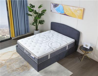 China Massage 3 zones pocket spring with latex foam memory foam mattress and foam encasement euro top design for sale