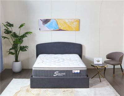 China Massage 3 Zones Pocket Spring With Foam Box Latex Memory Foam Mattress Premium Euro Premium Design for sale