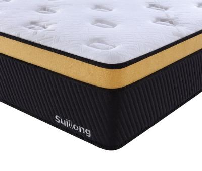 China Euro Factory Supply King Queen Full Single Size Memory Sponge Rubber Pocket Spring Hotel Bed Top Custom Mattresses Massage Pillow In A Box for sale