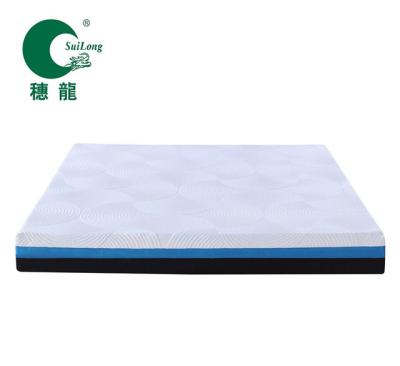 China Massage Memory Foam Ice Silk Fabric Mattress Inside Cover Cool Feeling Rolled Mattress In A Box Massage Mattress for sale