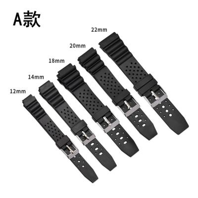 China Durable 16mm 18mm 20mm 22mm Resin Watch Band Strap For Casio Watch Band for sale