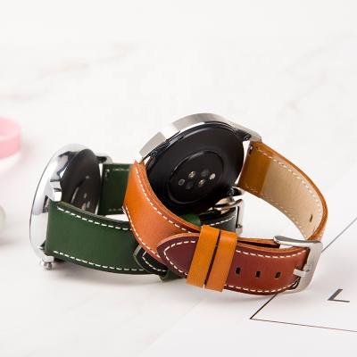 China High Quality Genuine Watch Strap Feeling Quick Release Leather Strap Belt Watch Band 20mm 22mm For Samsung Gear S3 Classic Frontier for sale