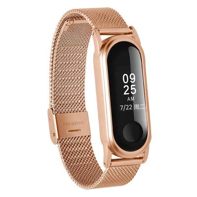 China 2019 New Smart Watch Band Easy Installation Milanese Strap For Xiaomi MI Band 4 for sale