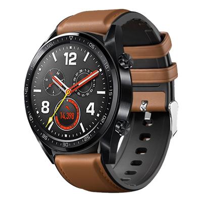 China Replacement Quick Release Silicone Feeling Leather Watchband For Huawei Watch GT Belt for sale