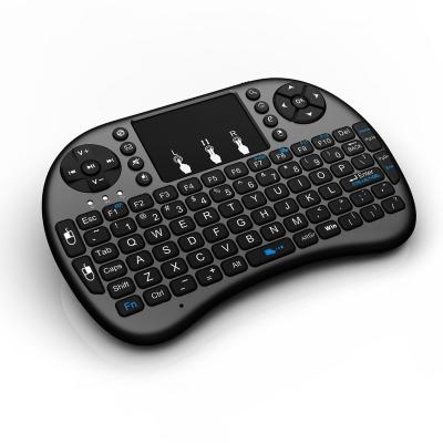 China Multimedia Rkm i8 2.4G Mini Wireless Keyboard with Touchpad Mouse, LED Backlit for sale