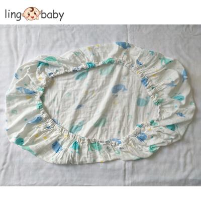 China Hot Sale Oganic Baby Crib Sheet / Cotton Woven Baby Fitted Sheet for sale