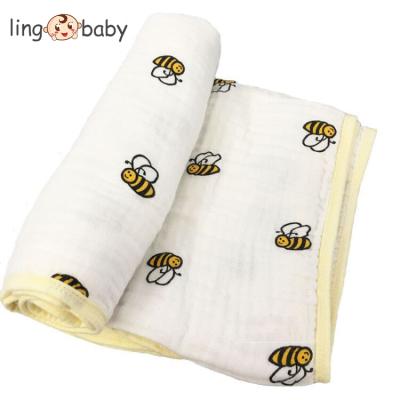 China New Waterproof Amazon 4/6 Layers Thick Bamboo Cotton Baby Muslin Comforter Blankets for sale