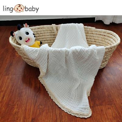 China Anti-Static Muslin Blanket 100%cotton Soft 6 Layers Gauze Cotton Newborn Baby Blankets Muslin Cotton Baby Wraps Wrap Blankets for sale