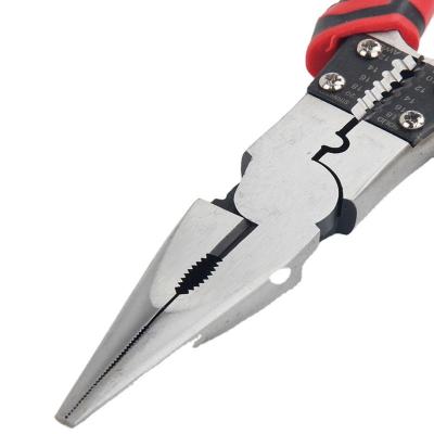 China 8 Inch MULTI FUNCTIONAL Multifunctional Electricians Small Needle Nose Pliers Universal Manual Flange 6 Inch Needle Nose Pliers for sale