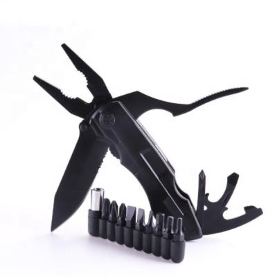 China Portable 10 in 1 Outdoor Camping Tool Folding Knife Pliers Survival Combination Stainless Steel Screwdriver for sale