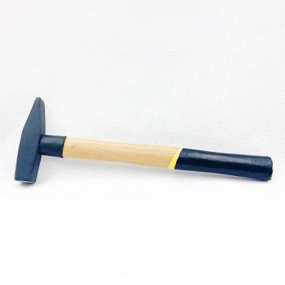 China Machinist Hammer 300G Height Hammer Drop Forged Carbon Steel Machinist's Hammer With Double Colors Beech Wood Handle for sale