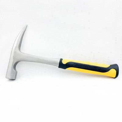 China Geological Hammer Industrial Grade 22OZ Class All Steel Geological Hammer With Double Color TPR Handle for sale