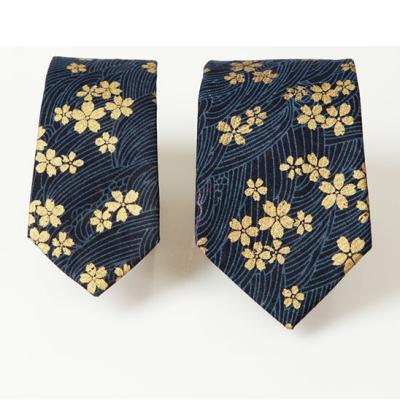 China 100% Polyester Printing Thin Cherry Blossom Wholesale Ties Fashion Floral Tie With Good Price for sale