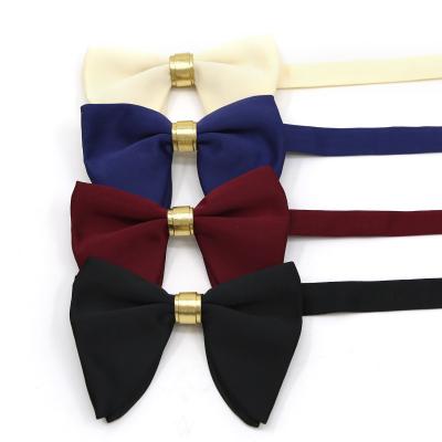 China New Design Fashion Retro Men's Large Oversized Bow Tie Bow Ties For Wedding for sale