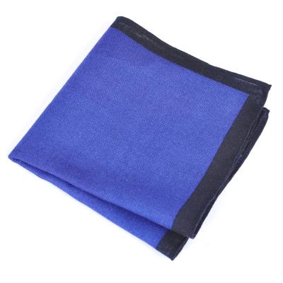 China Latest Fashion Popular Custom Solid Wool Pocket Square For Men for sale