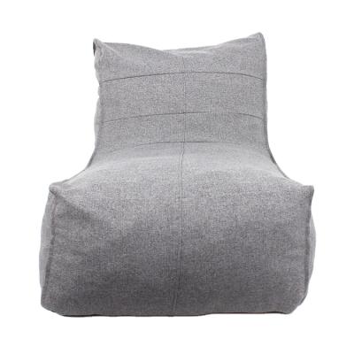 China Removable Cover Customized Faux Canvas Cozy Blanket Bean Bag Lazy Sofa For Living Room And Bedroom Rest for sale