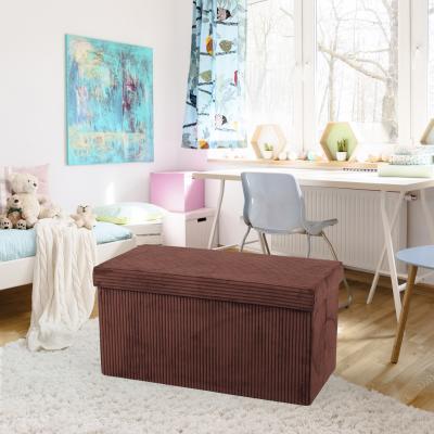 China High Quality Fancy Modern French Style Brown Foldable Sneak Ottoman For Bedroom for sale