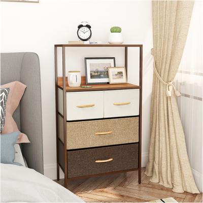 China (Size) OEM Living Room Furniture Storage Dresser Household Black Chest Of Drawers Adjustable Custom for sale