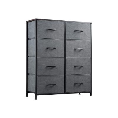 China Industrial Storage Chest 32353 Customized Strong Steel Foldable Star Creation Black Chest Style 8 Drawers For Living Room, Bedroom for sale