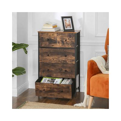 China Customized Rustic 7068 Solid Steel Chest Multifunctional Tower Foldable Home Style Storage Simple Design Cabinet 5 Drawers for sale