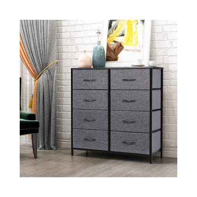 China 5L-5828L Star Creation Black Universal Dresser 8 Drawers Chest Customized Tall Viable Bedroom Tower for sale