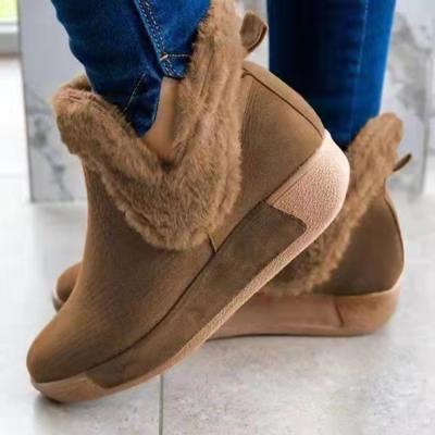 China High Quality Fashion Trend Fashion Fur Shoes For Women New Styles Winter Boots Women Shoes for sale