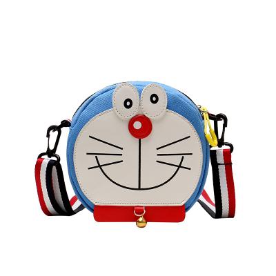 China Durable Hot Bags SP546 Cute Cartoon One-shoulder Canvas Cross-slung Small Circle Bag for sale