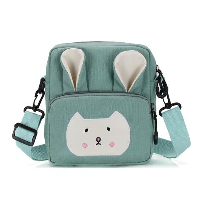 China Durable New SP576 2021 Fashion Trend Designer Kids Bag Girl Rabbit Canvas Cross - Body Bag for sale