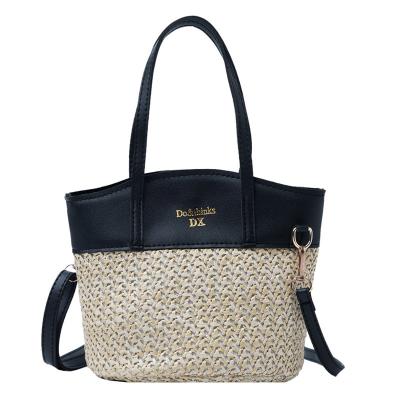 China SP436 Leisure Summer Straw Bag Durable Women Bucket Bags Handbags for sale