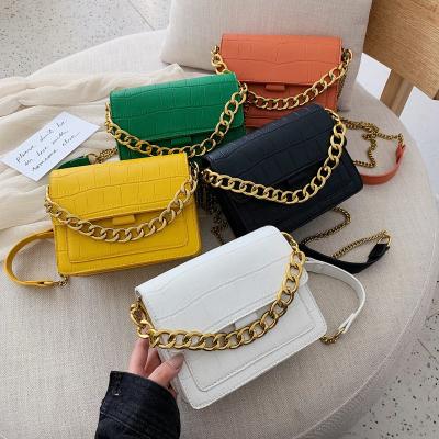 China SP1026 Fashion Stone Pattern Wholesale Square Small Office Ladies Bag Fashion Cross - Body Chain Bag For Women 2021 for sale