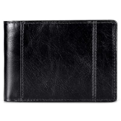 China SP365 Amazon supplier anti-theft slim rfid men's leather bifold wallet with cash pocket for sale