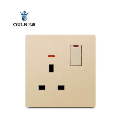 China G80 New Design Versatile Saudi Arabia 1 Gang 5 Pins Gold Wall Switch for sale