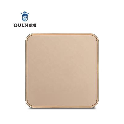 China Easy Installation Q5 Brushed Classic Wall Switch 1 Gang 13A Electrical Outlet With Neon For Hotels for sale