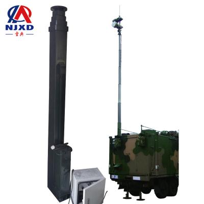 China Military vehicle\emergency command\surveillance\etc hot sale 1m at 20m 1kg at mast 300kg motorized telescopic mounted on vehicle for multipurpose for sale