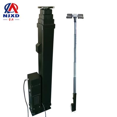 China 20m Antenna\Camera\Light 2m 4m 6m 8m 10m 12m 15m Motorized Tower Screw Electro Tripod Telescopic Motor and Manual Telescoping Light Pole for sale