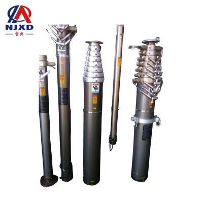 China Alloy6063B Best Price Aluminum Mobile Communication Pneumatic Telescopic Mast for sale