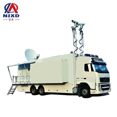 China 4m To 6m Waterproof / Waterproof 18ft Pneumatic Telescopic Mast For Camera Mounted On Monitor Car for sale