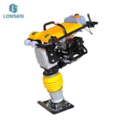 China RM80 Dual Spring Gasoline Earth Tamping Rammer 990 * 500 * 500 Altura de salto 45-75mm para tampão em canteiros de obras à venda