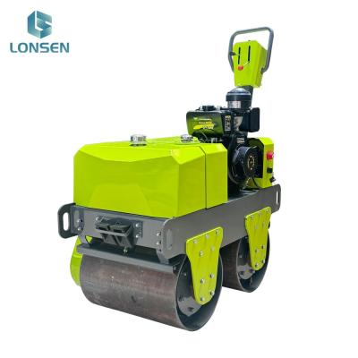 China 450mm Drum Diameter Hydraulic Transmission Walk Behind Pavement Double Drum Road Roller for sale