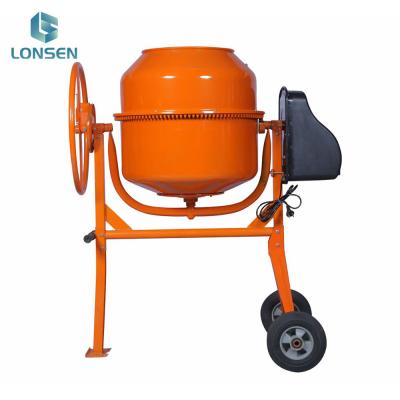 China Mini Mixer de concreto elétrico móvel 120L 140L 160L 180L 200L 220L 240L para mistura de cimento de areia de pedra à venda