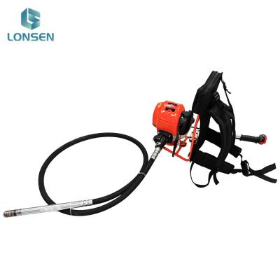 China Flexible Shaft Length of 2.5m/3m Backpack Gasoline Concrete Vibrator Machine voor bouwwerkzaamheden en trillingswerkzaamheden Te koop