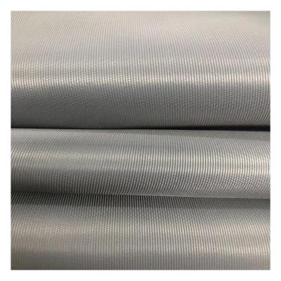 China High Quality Stretch 100polyester Gray Transverse Striation 228T Taslan Oxford Fabric With PU Coated For Bag Lining for sale