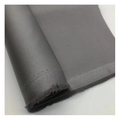 China Anti-Static High Quality 100%Polyester PU Coated Shiny Semi-elastic Shantung Oxford Fabric For Bag Lining for sale