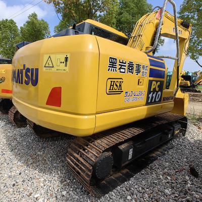 Cina Escavatori Komatsu di seconda mano da 11 tonnellate PC110-7 2,8 km/h Escavatori utilizzati per operazioni di sollevamento in vendita